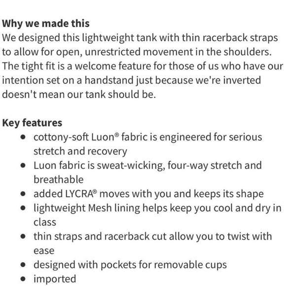 Lululemon power Y tank us10 - Picture 6 of 7